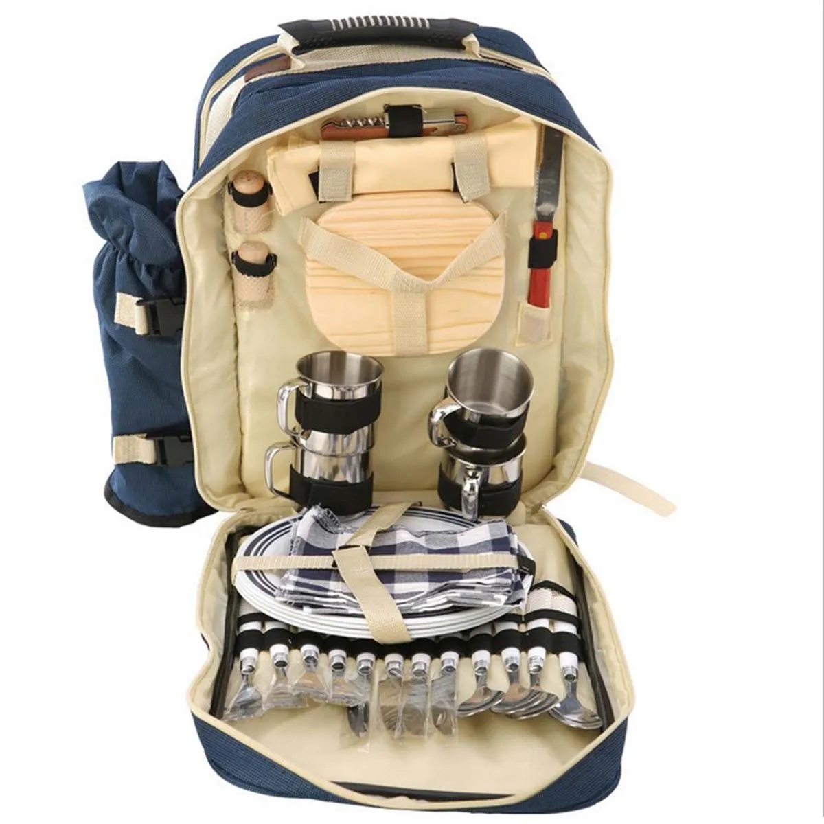 Large Capacity Picnic Backpack Set For 4 Person 4