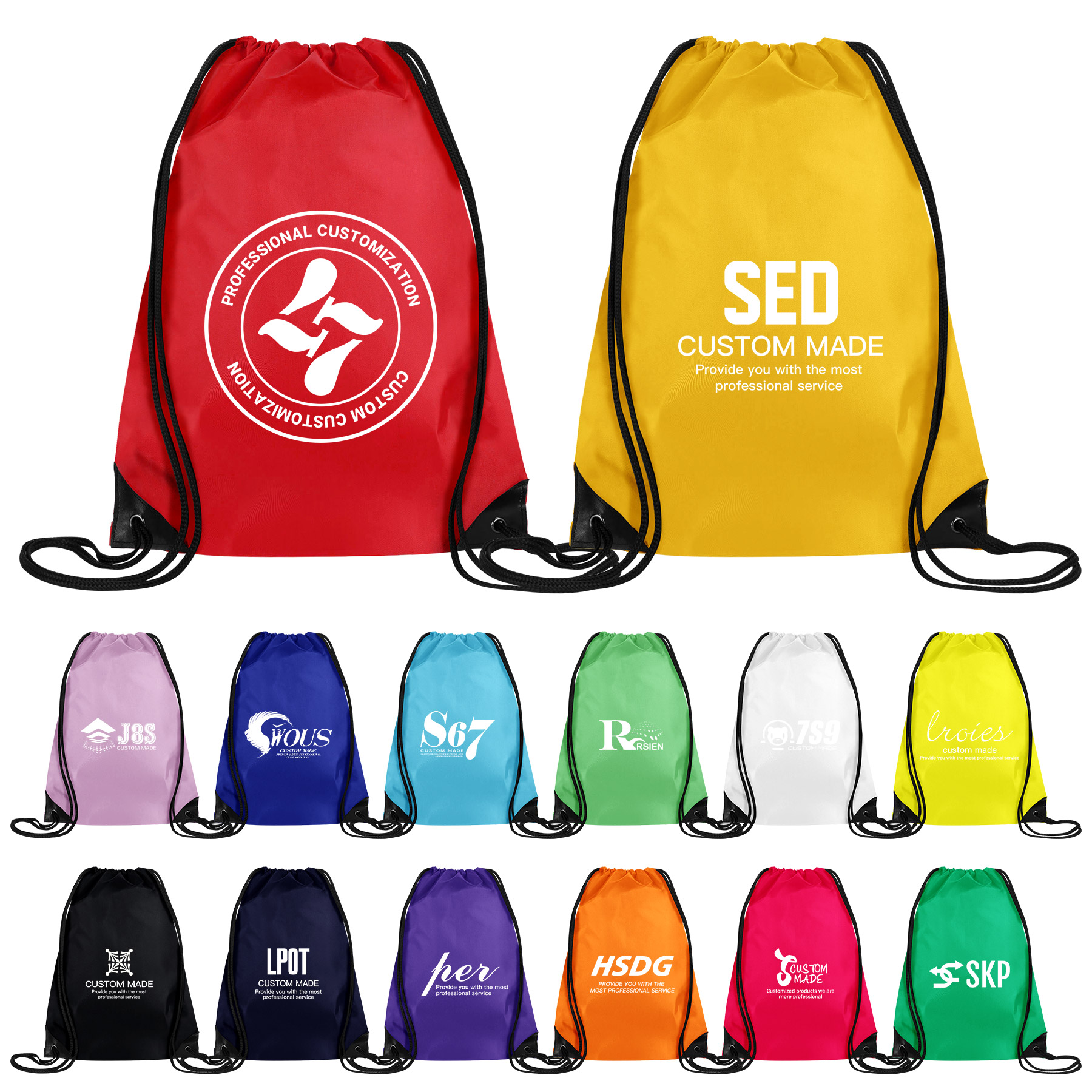 210D Polyester Cinch Bag 9