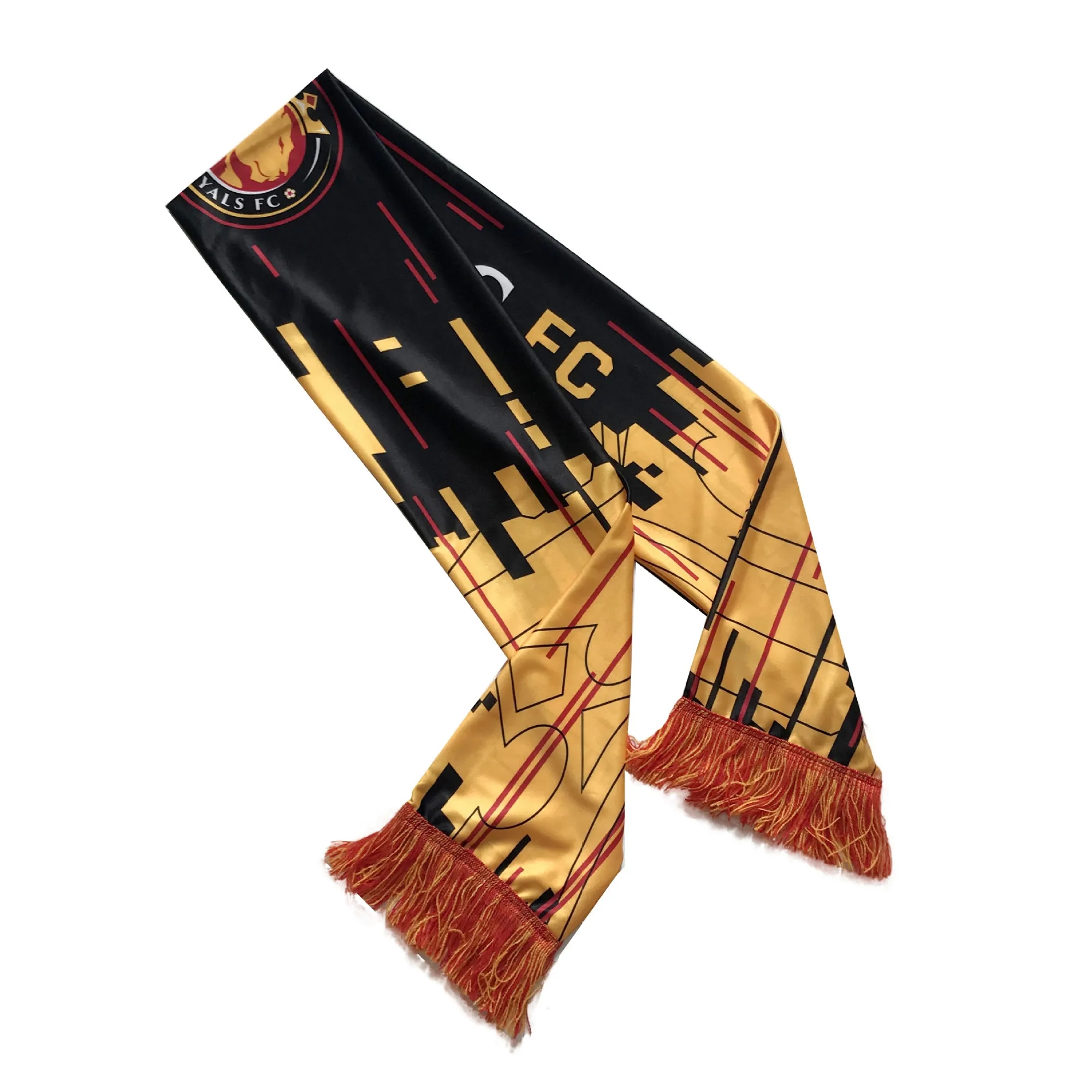 Sublimation Stadium Scarf with Tassels 3