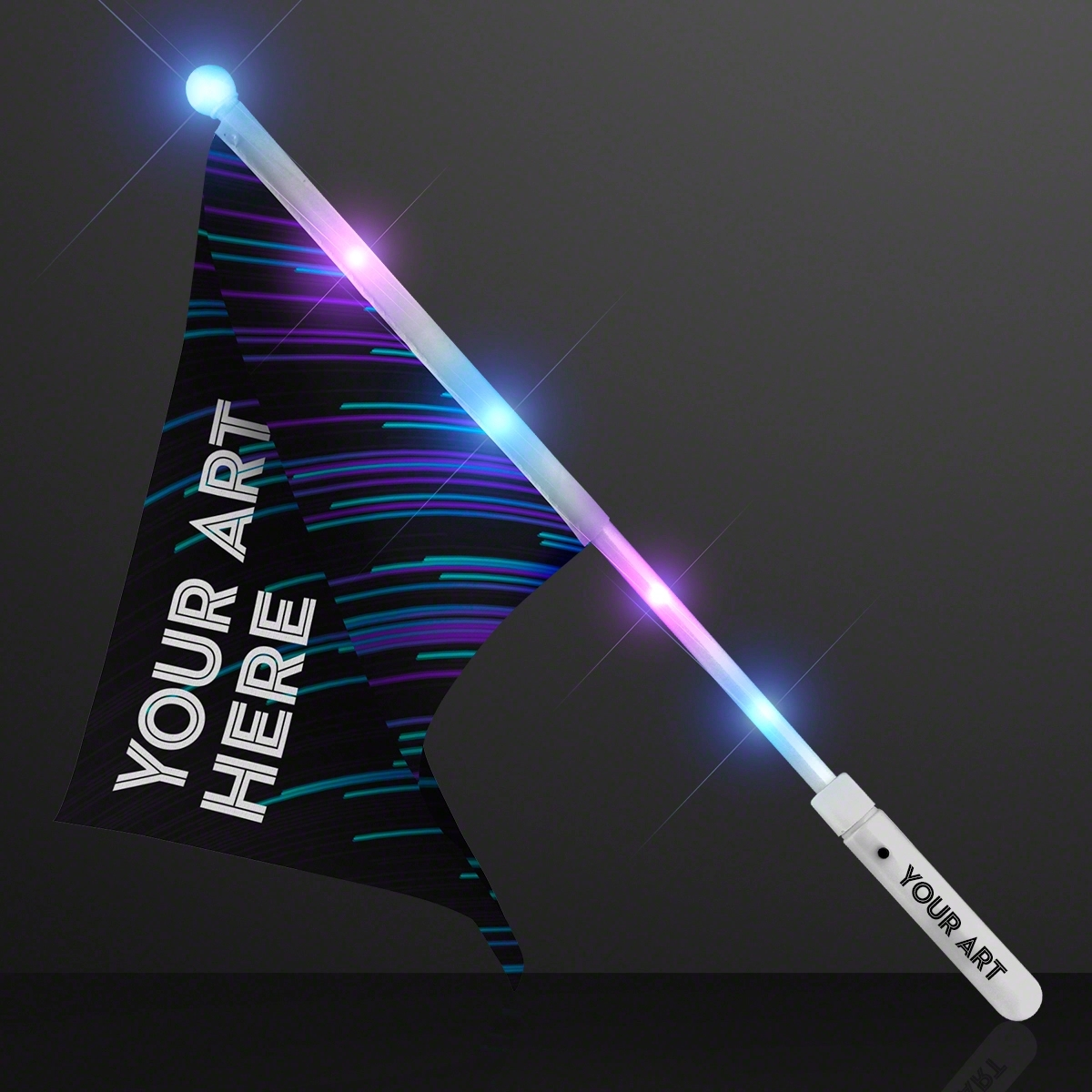 Custom Light Up Rally Flag 1