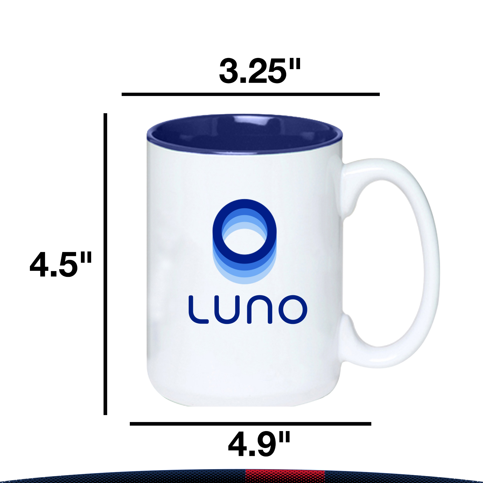 15 oz. Glossy Two-tone Ceramic Photo Mugs 2