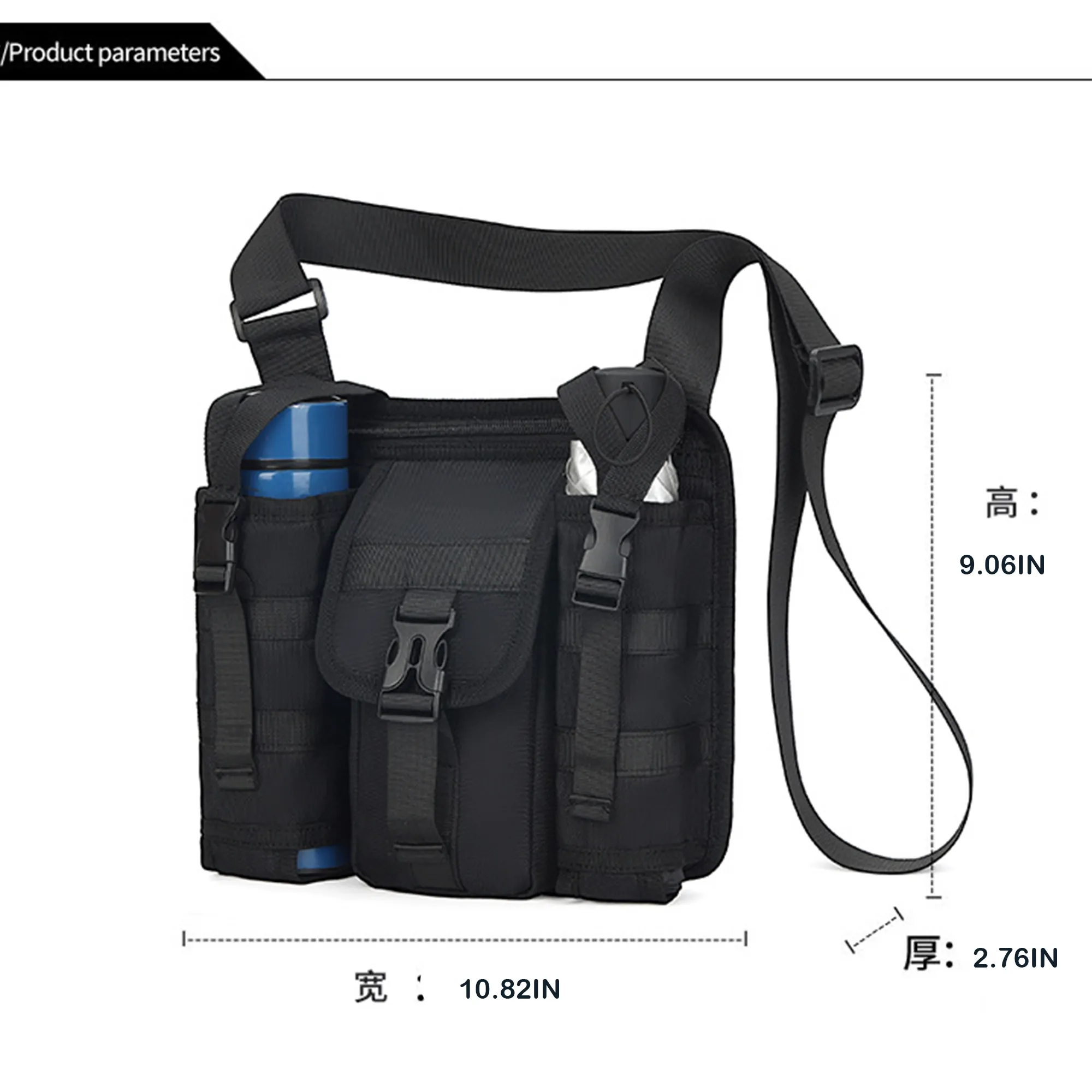 Crossbody Chest Bag, Backpack for Travel Hiking LOGO Printed 2