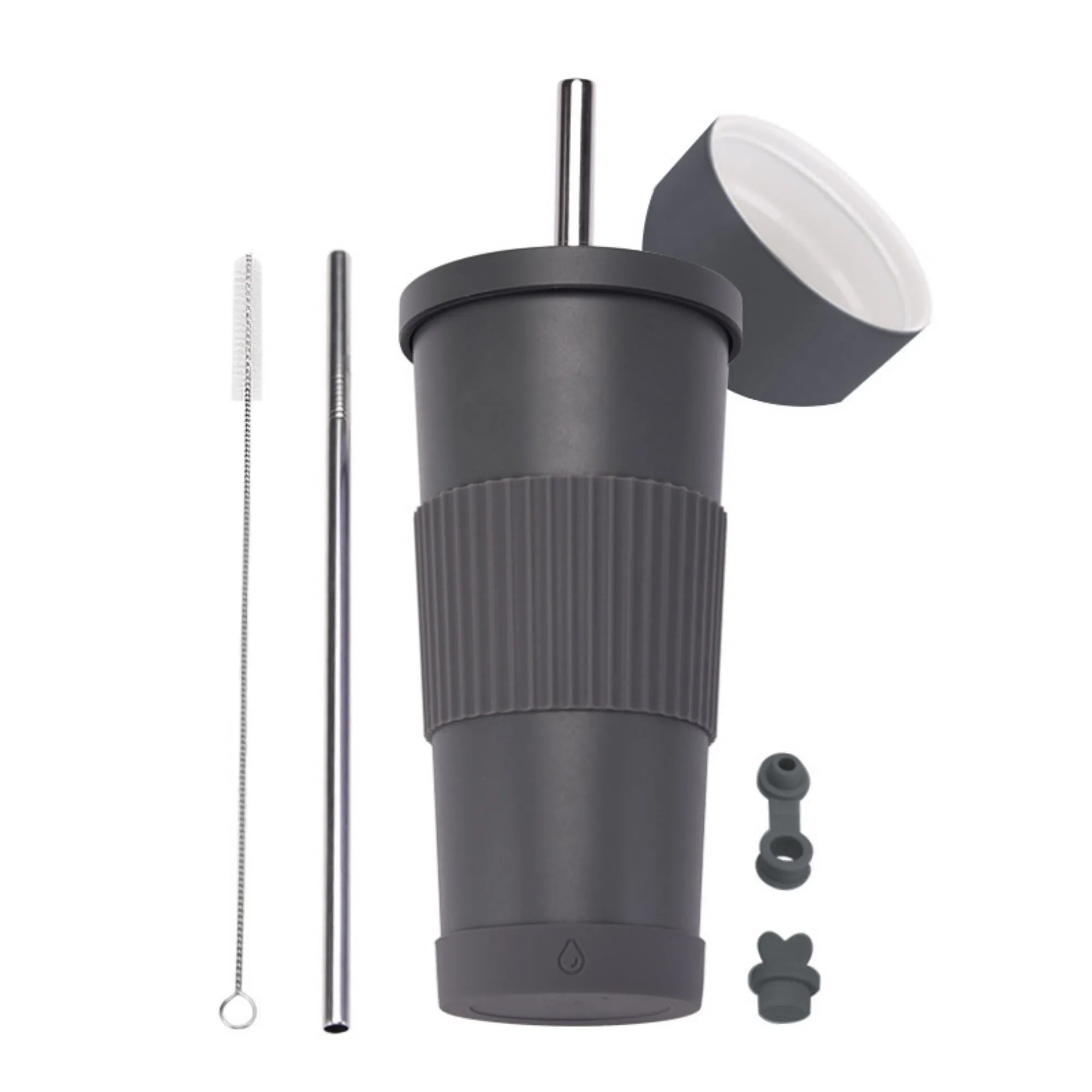 24oz Stainless Steel Straw Cup With Ceramic Inner Liner 10