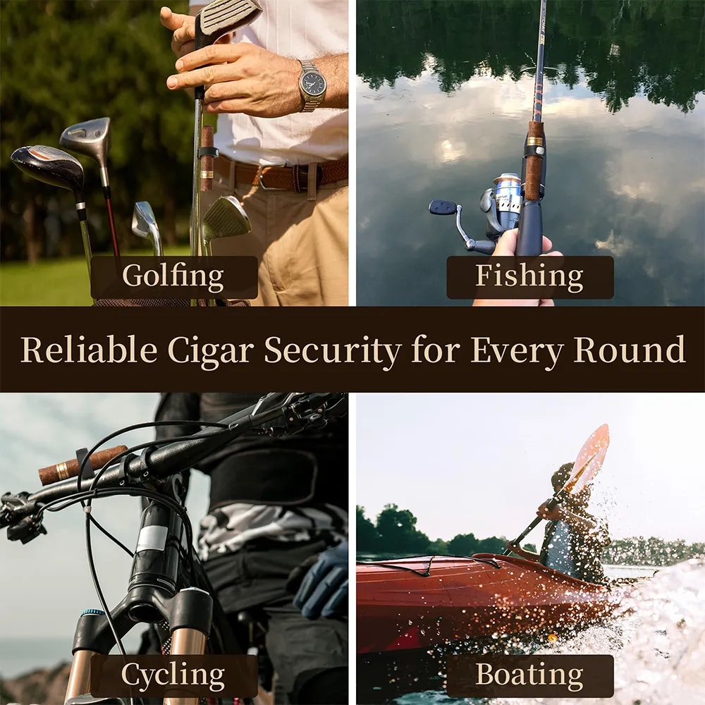 Portable StogieStay Magnetic Stogie Holder Clip Golf Cart 2