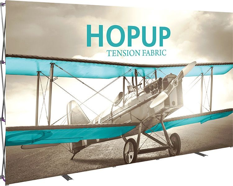 Hopup 13ft Full Height Straight Display & Front Graphic