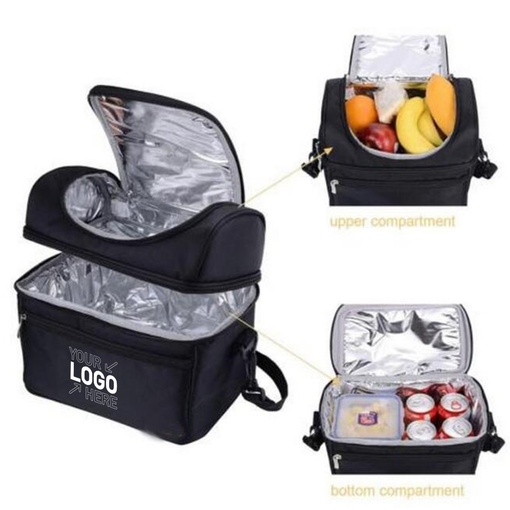 Insulated Double Deck Lunch Bag 1