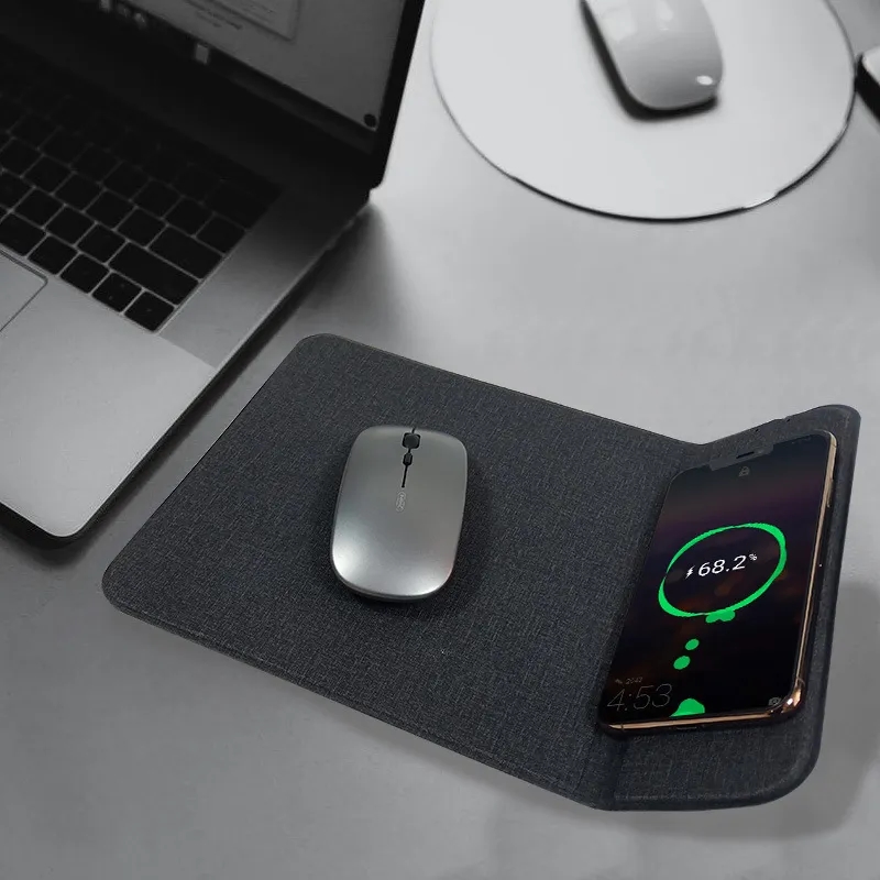 Custom Promotional Durable 15W Wireless Charging Mouse Pad 5