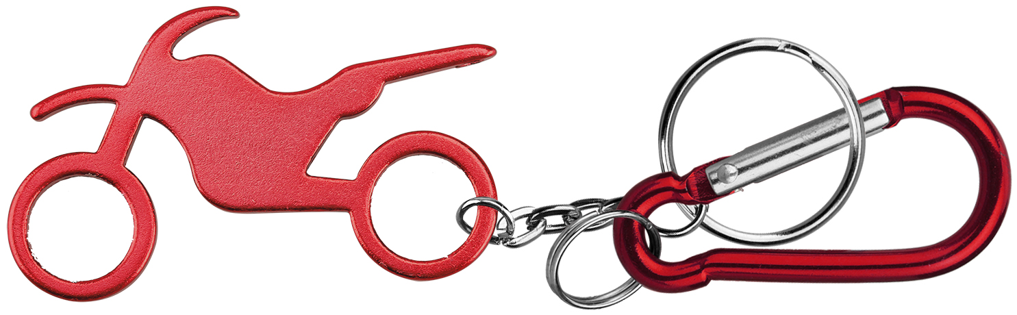 Motorbike Shape Bottle Opener Key Chain & Carabineer 3