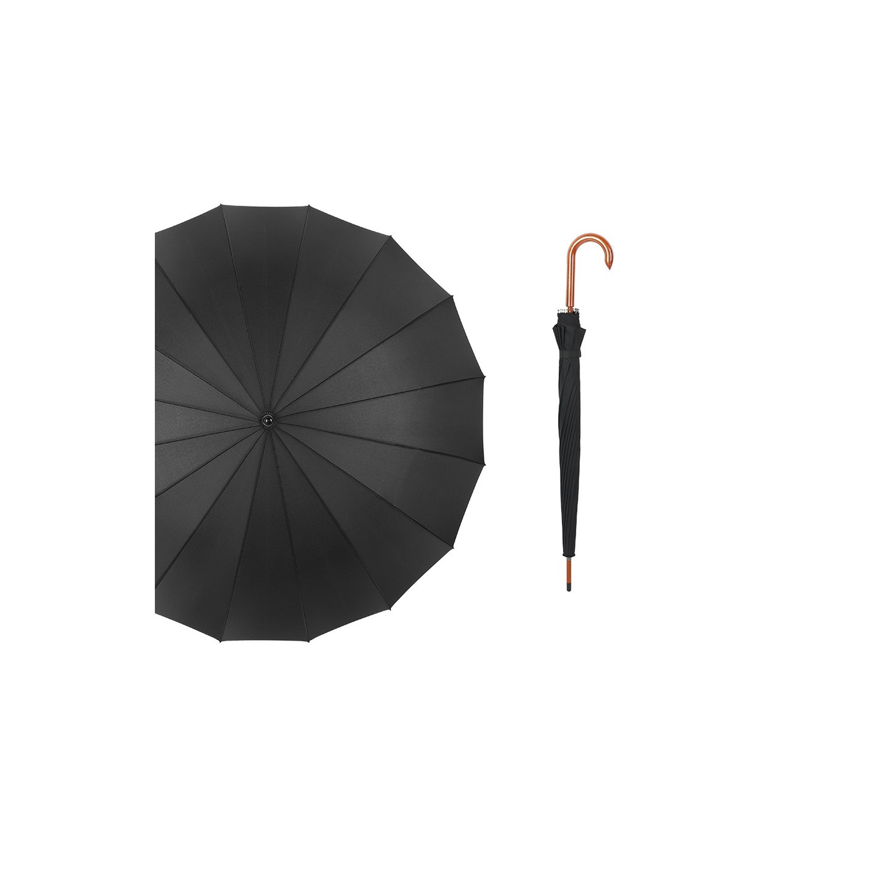 16 Ribs Auto Open Rain Umbrellas 6