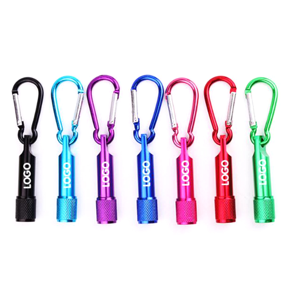 Mini LED flashlight electric torch key ring 6