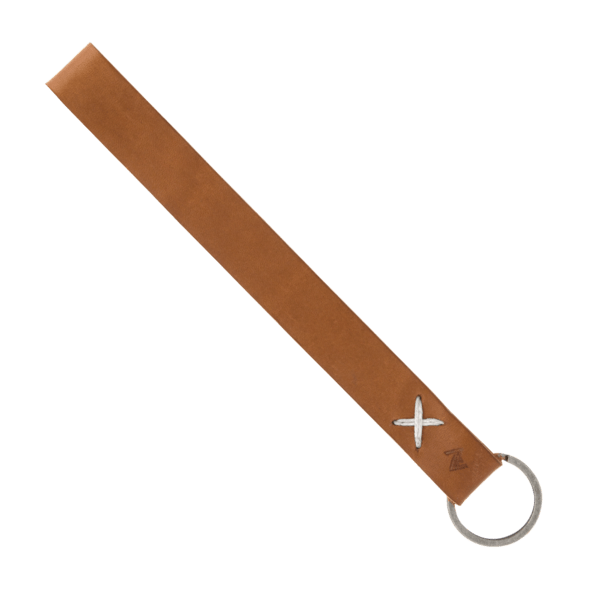 Hayward Leather Wrist Keychain with Metal Split-Ring 9