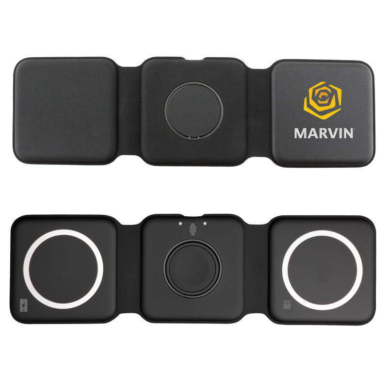 Chi-Charge Stack Foldable 3-IN-1 Fast Charge Mat for Apple and Android 7