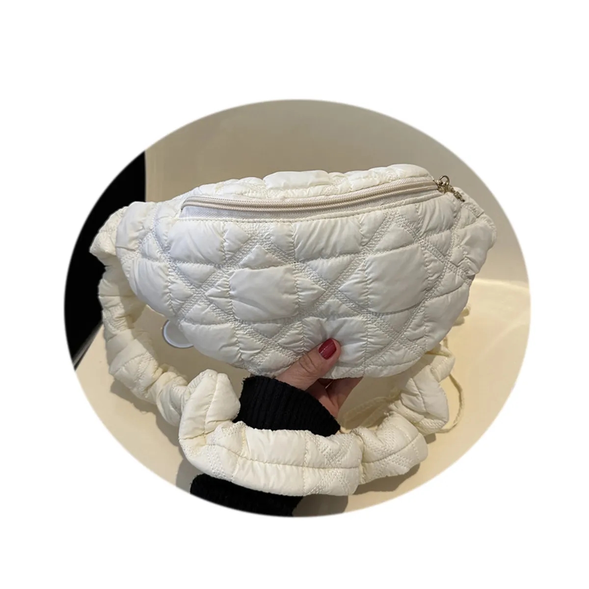Puffy Quilted Crossbody Fanny Bag 5