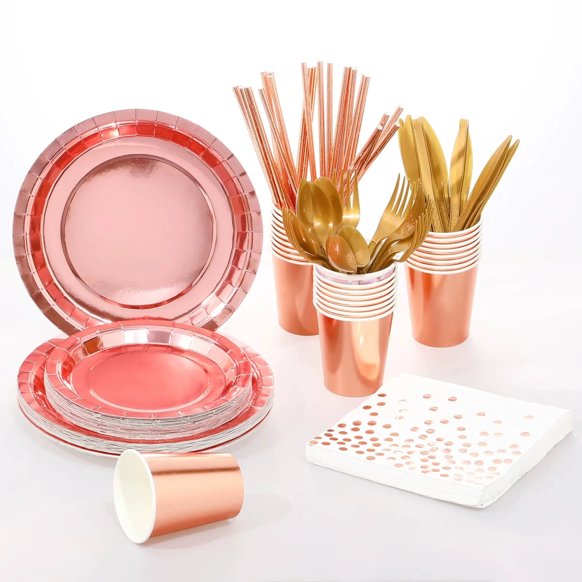 Recyclable Disposable Tableware Set of 8 Pieces 4