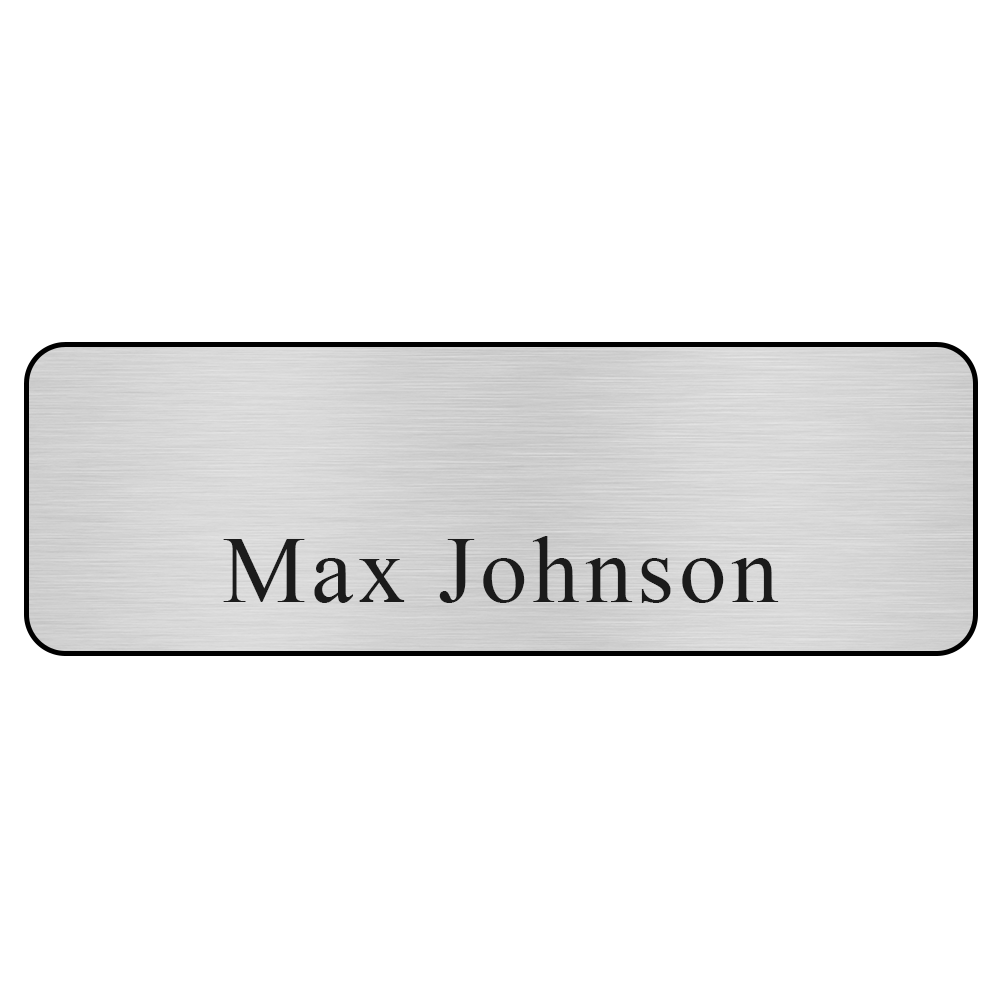 Hollywood Plastic Name Badge (Standard Size 1" x 3") 6