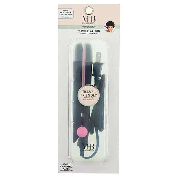 Travel Flat Iron with Carrying Case - Black 1
