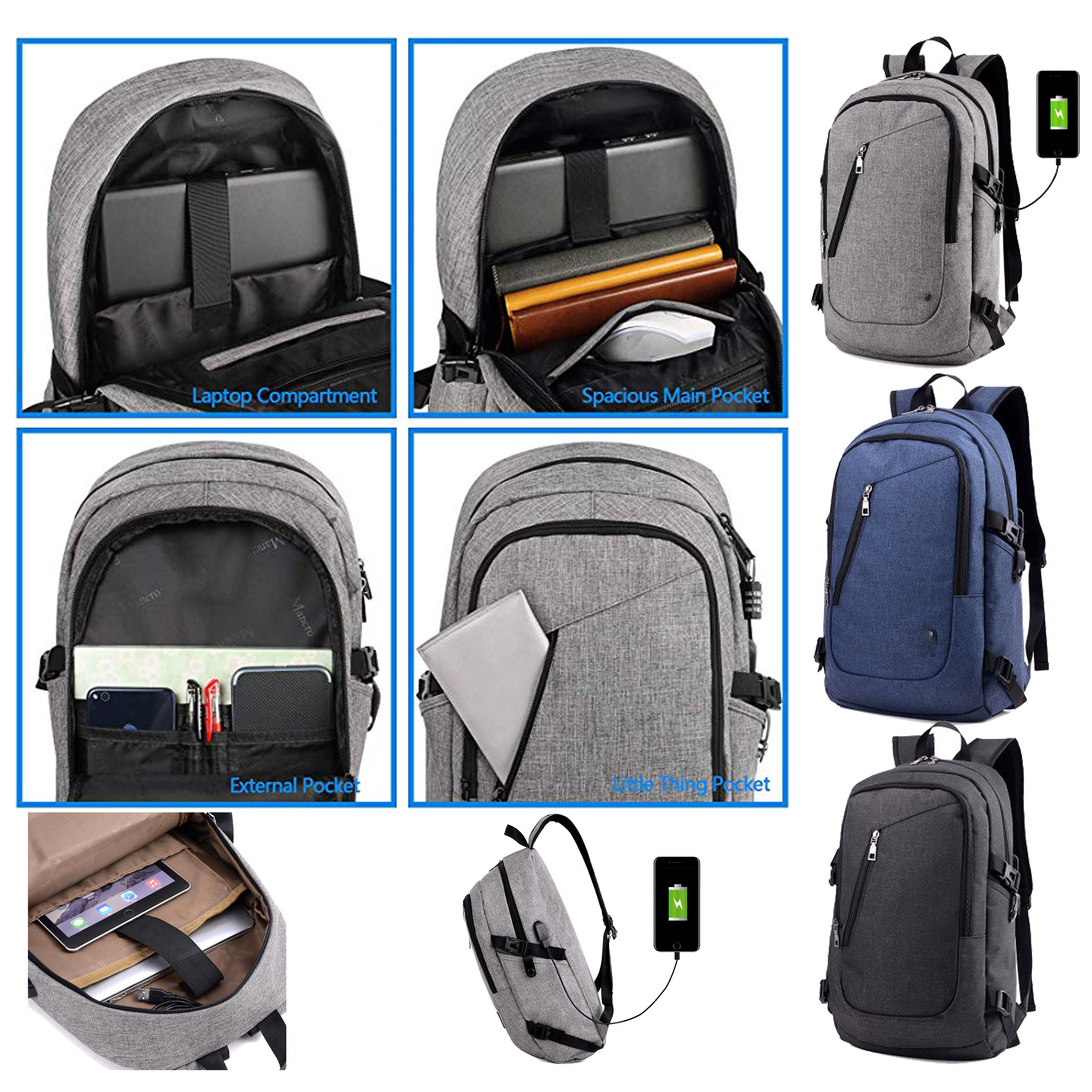Business Travel Anti Theft Backpack 2