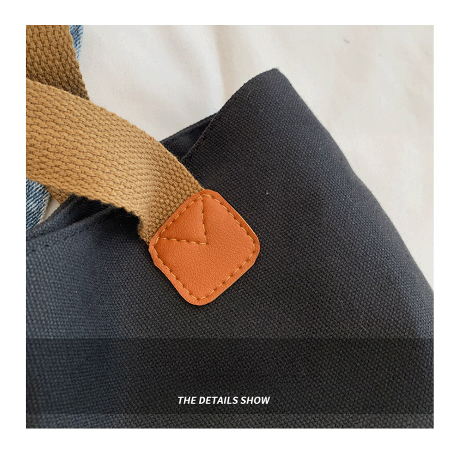 reusable earth-friendly black white Cotton Canvas Tote Bags 15