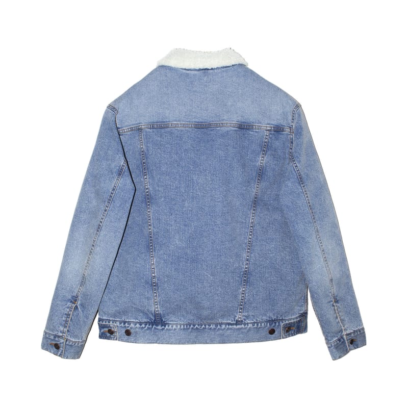 Threadfast Apparel Unisex Sherpa-Lined Denim Jacket 6