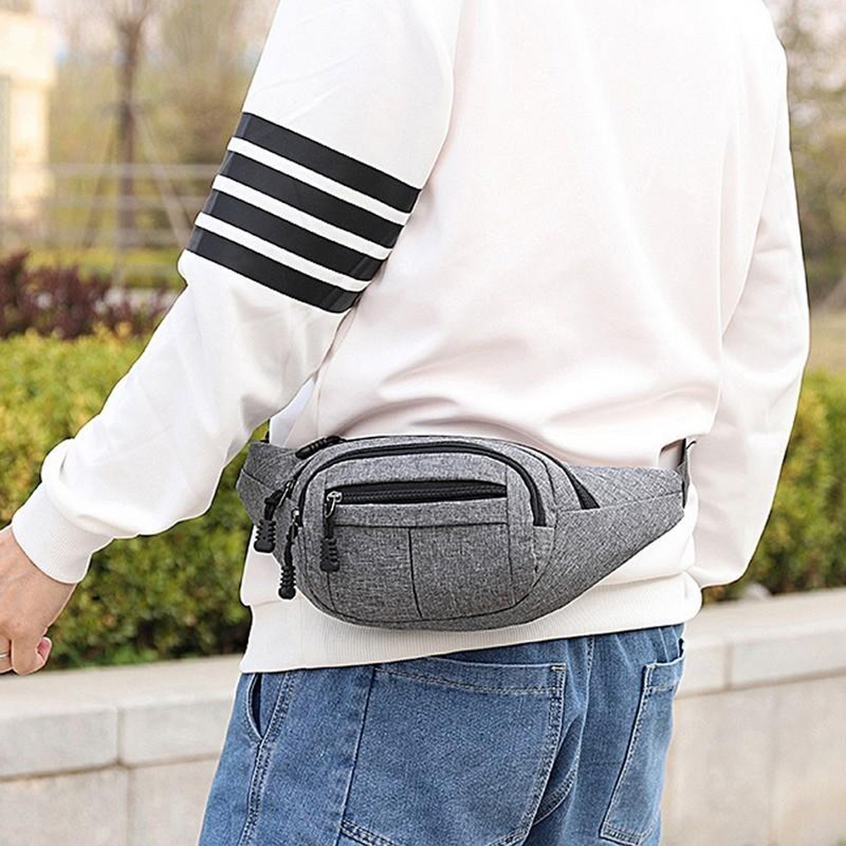 Durable Sport Waist Bag with Multiple Pockets 7
