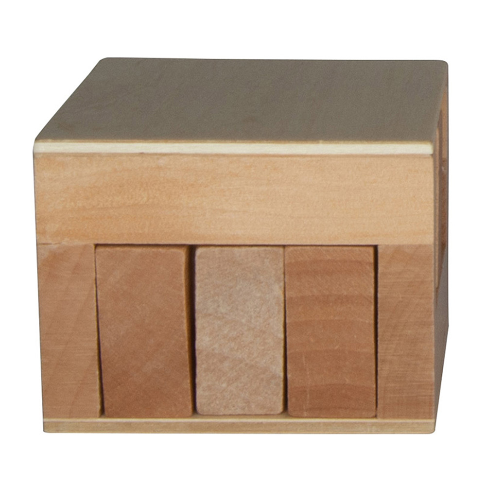 Wooden Sliding Cube Puzzle 2