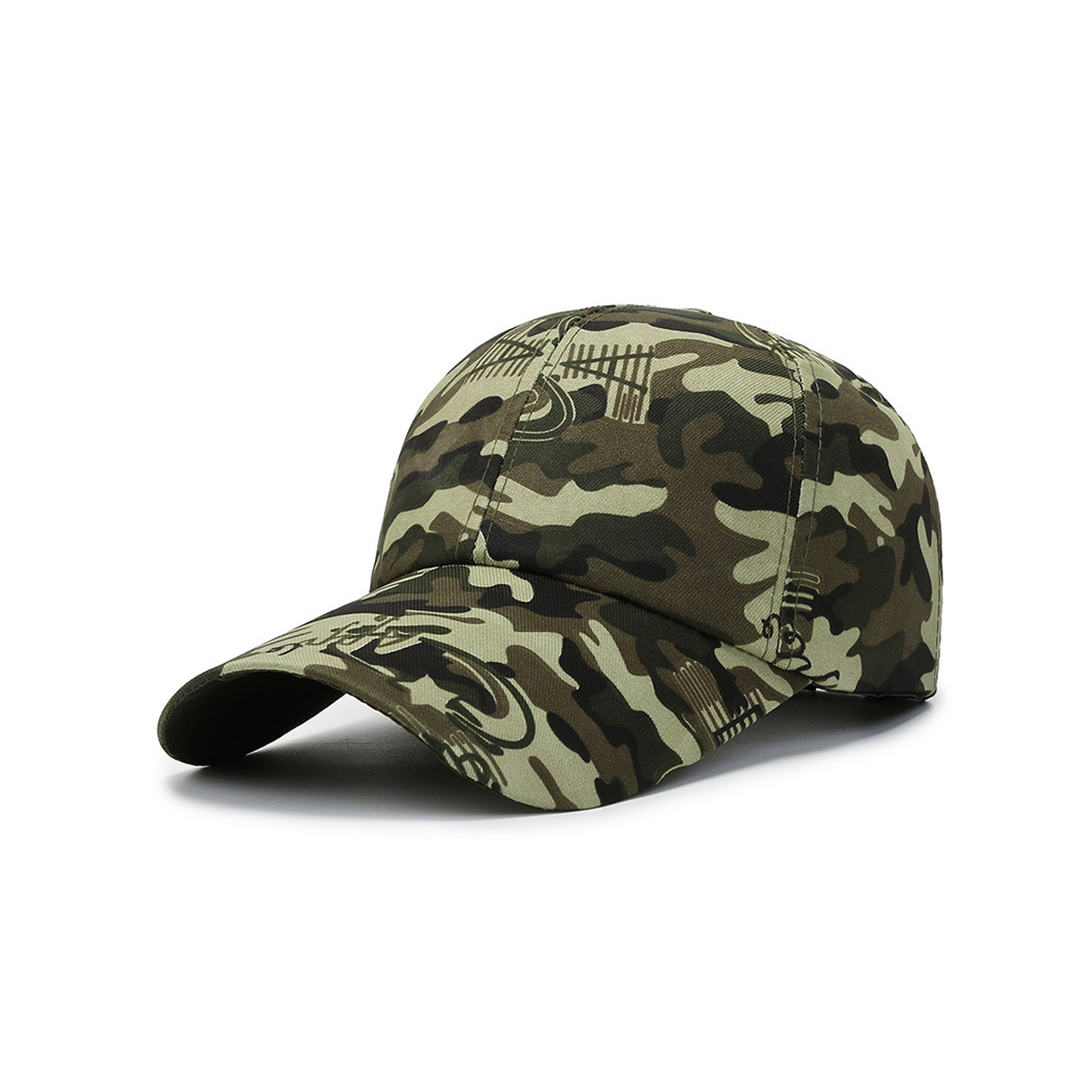 Camouflage Cotton Baseball Cap Adjustable Strap 4