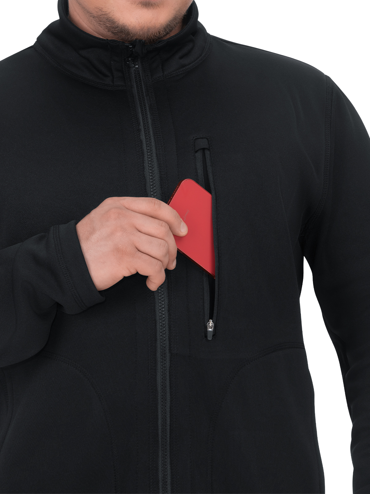koi - Next Gen - Men's Five-Pocket Bonded Fleece Exterior Reactivate Jacket 4