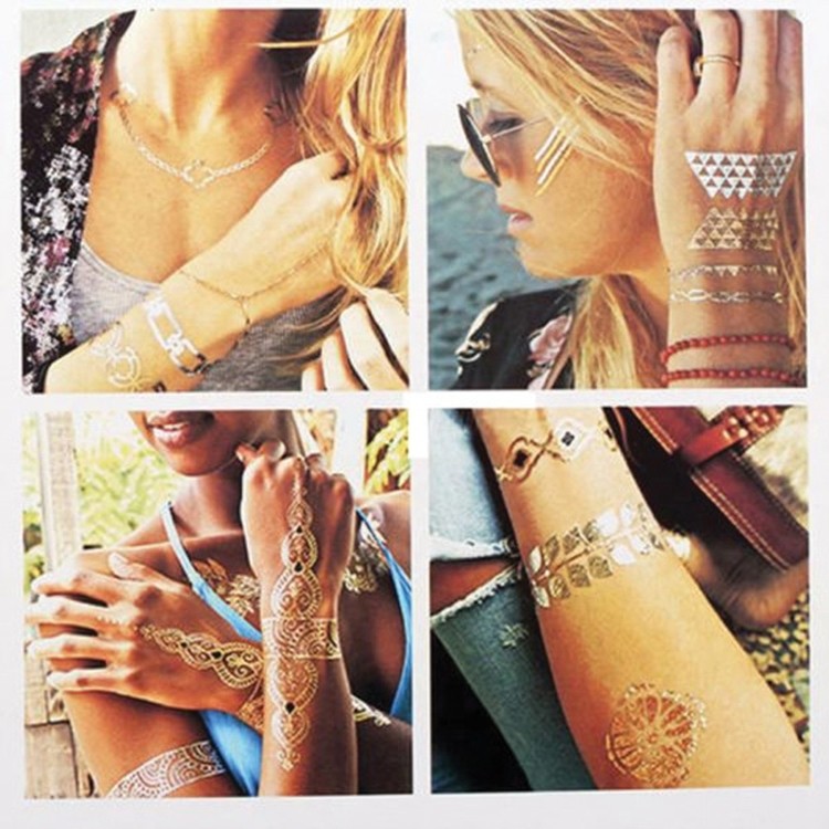 Temporary Waterproof Tattoo Stickers, Tattoo Jewlery 2