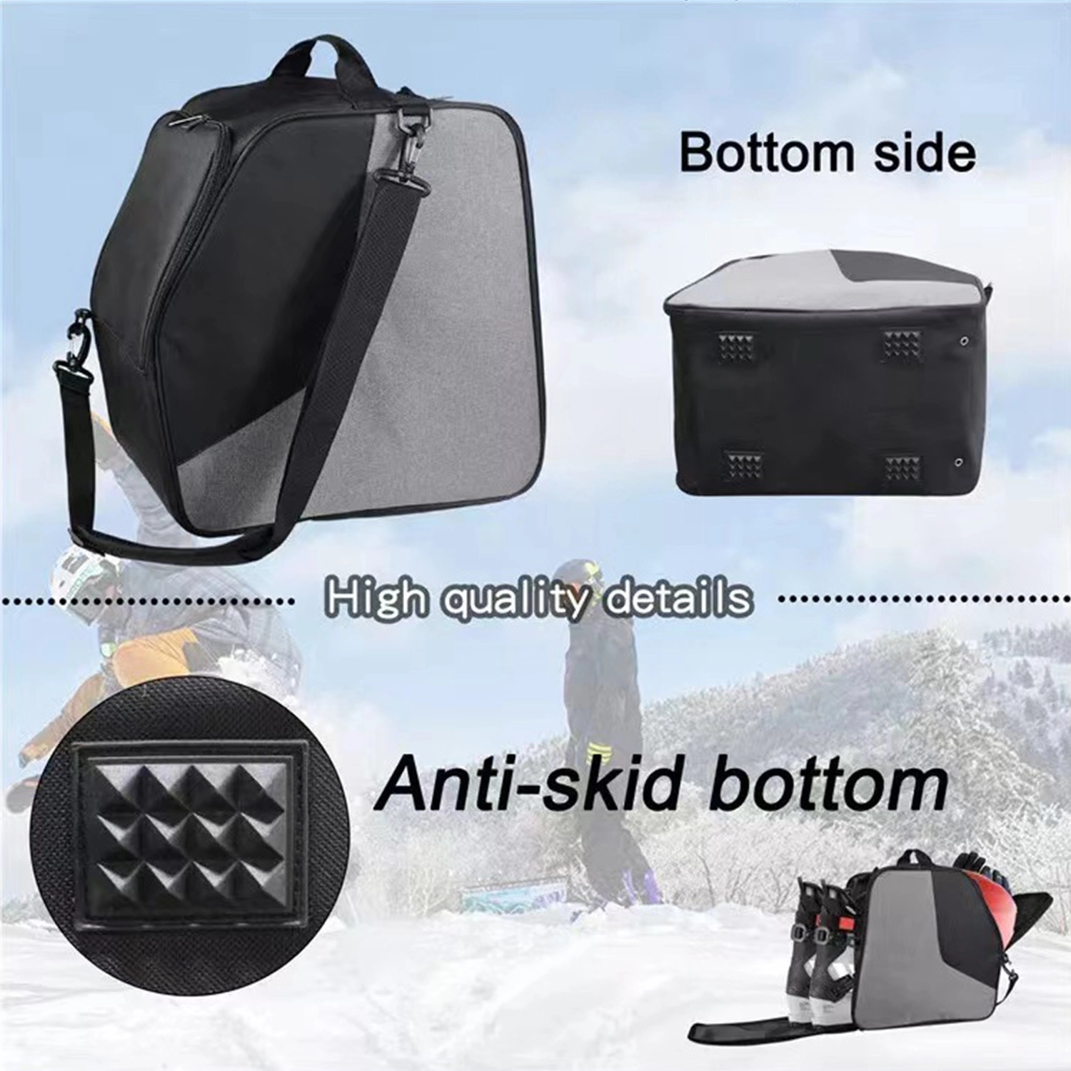 Waterproof Travel Ski Boots Snowboard Bag 1