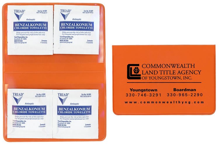 Hand Sanitizer BZK Towelette Kit 4
