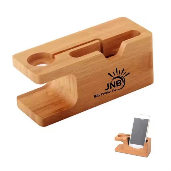 Bamboo Wood Charging Holder for Watch Phone