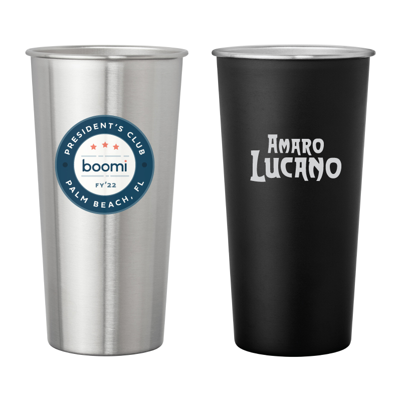 Doire Stainless Steel 20 oz. Pint Glass Cup 1