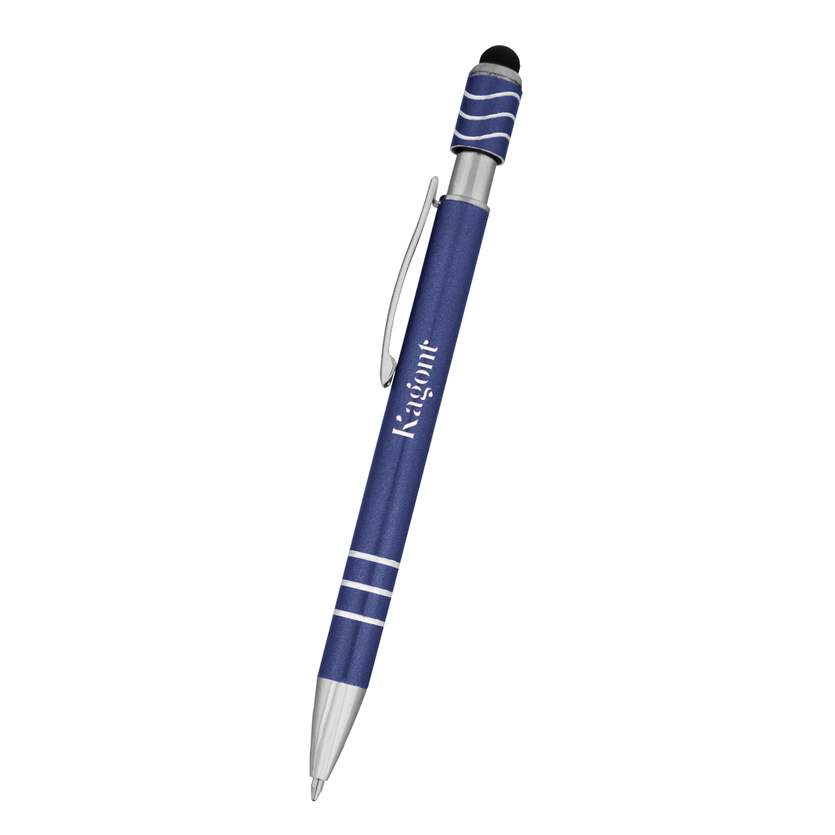 Spin Top Pen With Stylus 12