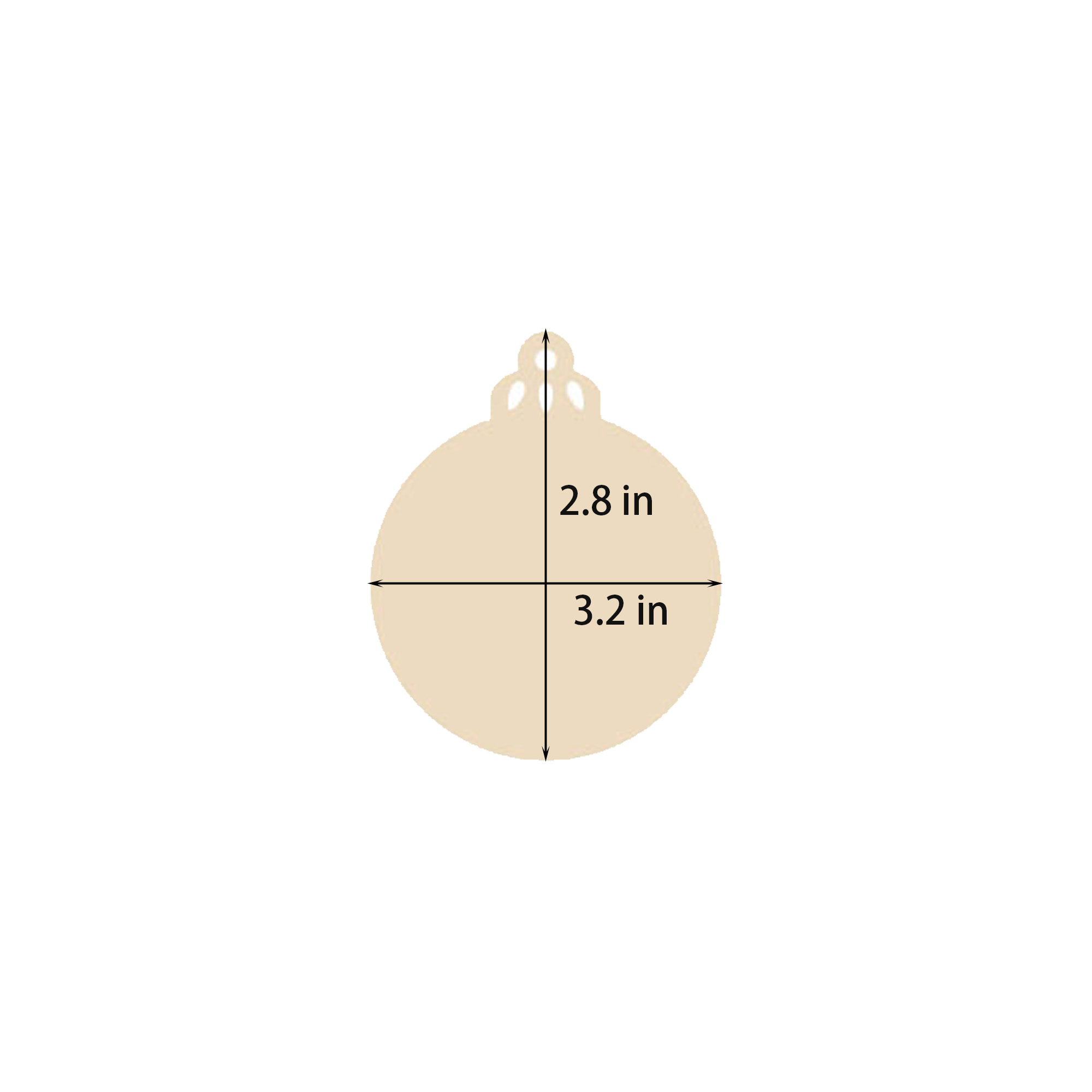 Wood Christmas Ornament 4