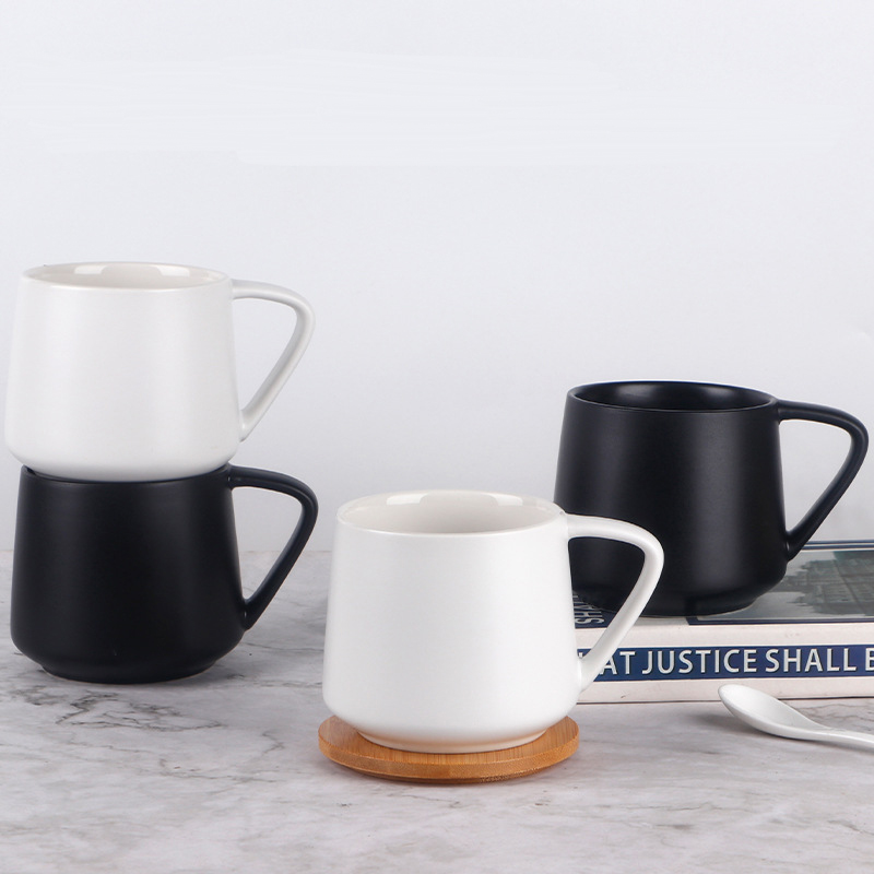 Matte Finish Ceramic Coffee Mug With Wide Belly 2