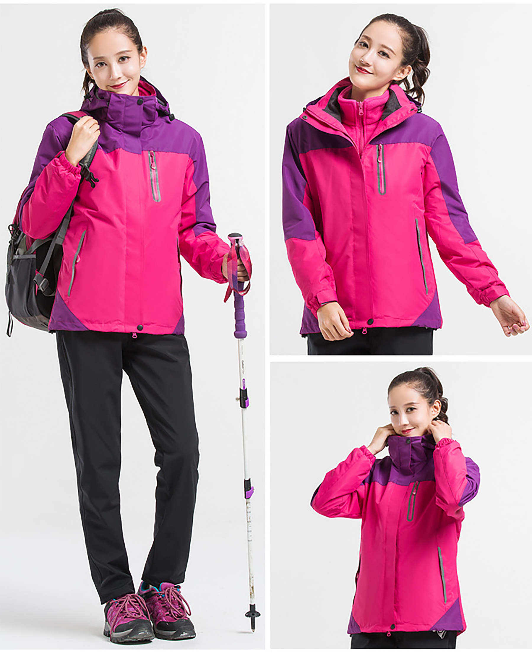 Warm Fleece Winter Jacket with Multi-Pockets 19