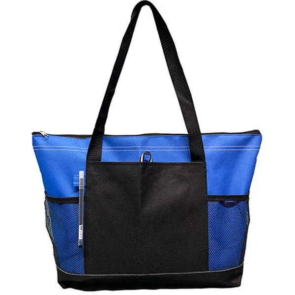 Customized 600D Polyester Zippered Tote Bag 5