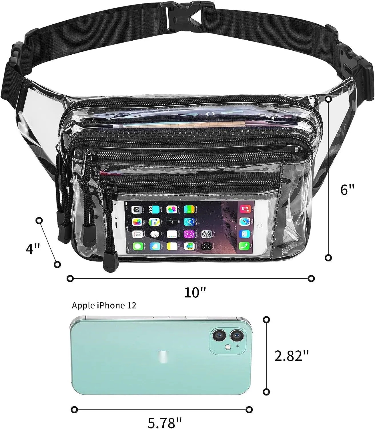 Stadium Approved Clear Multi-purpose Fanny Pack 4