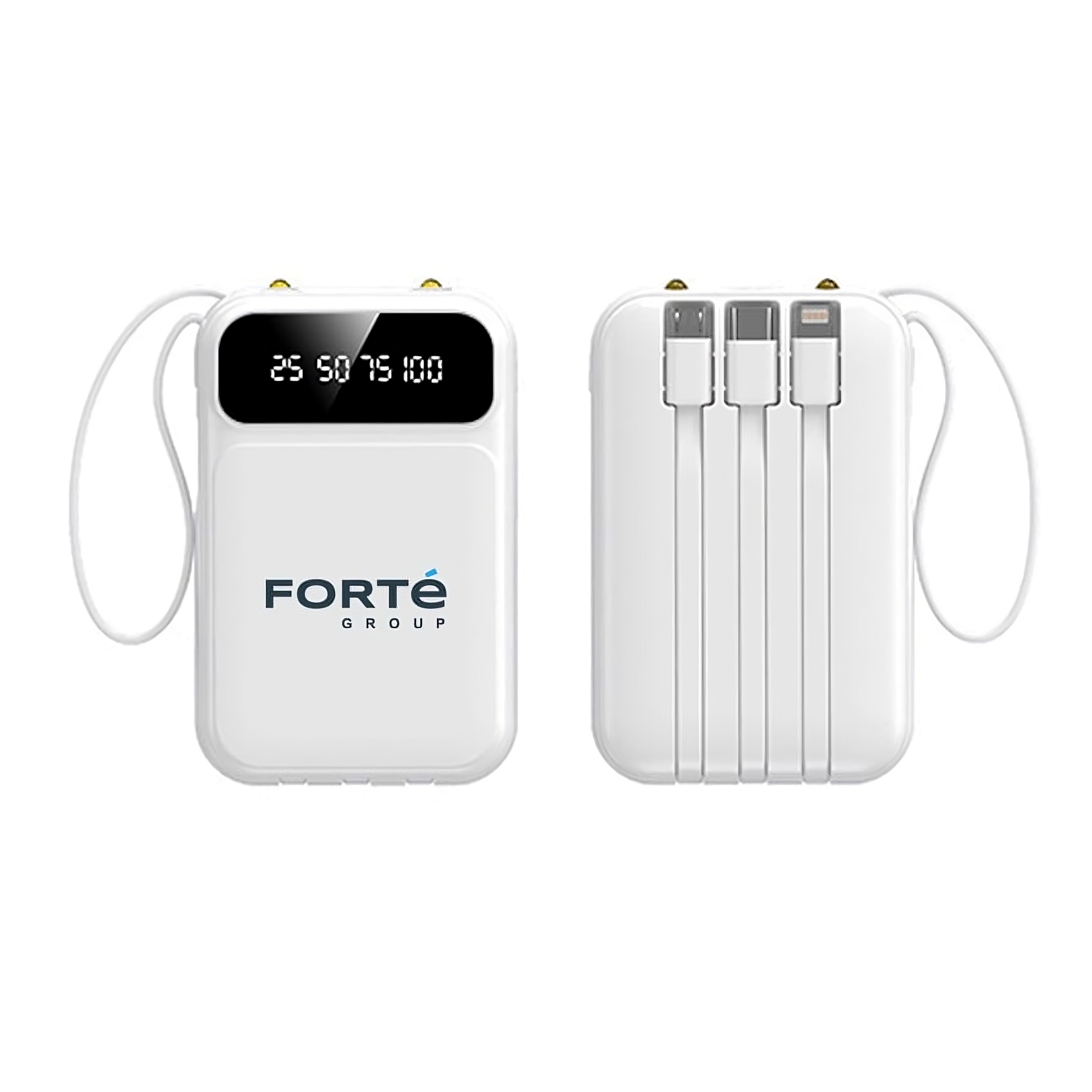 10,000 mAh Multi-Cable Flashlight Power Bank 1