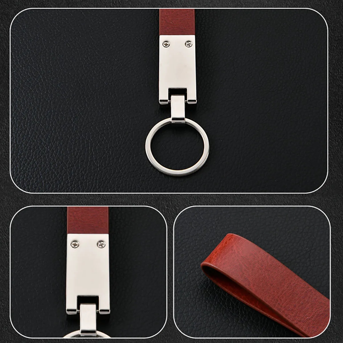 PU And Zinc Alloy KeyChain Simplicity Pendant accessories 3