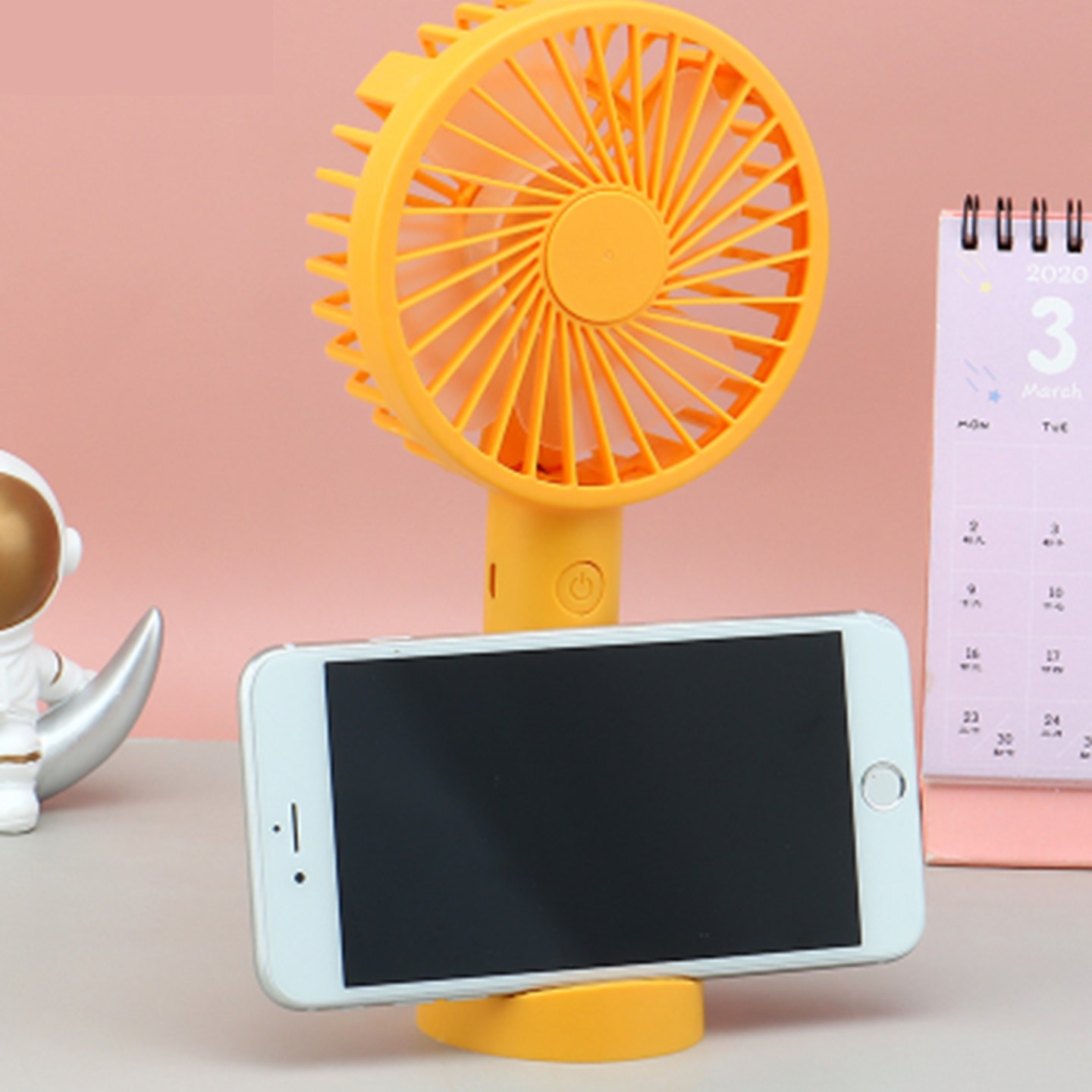USB Desktop Mini Fan With Phone Stand 3