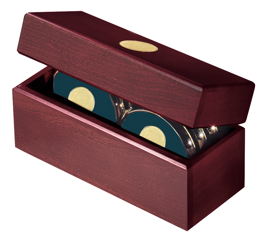 JAFFA® Six Coasters with Solid Cherry Chest 5