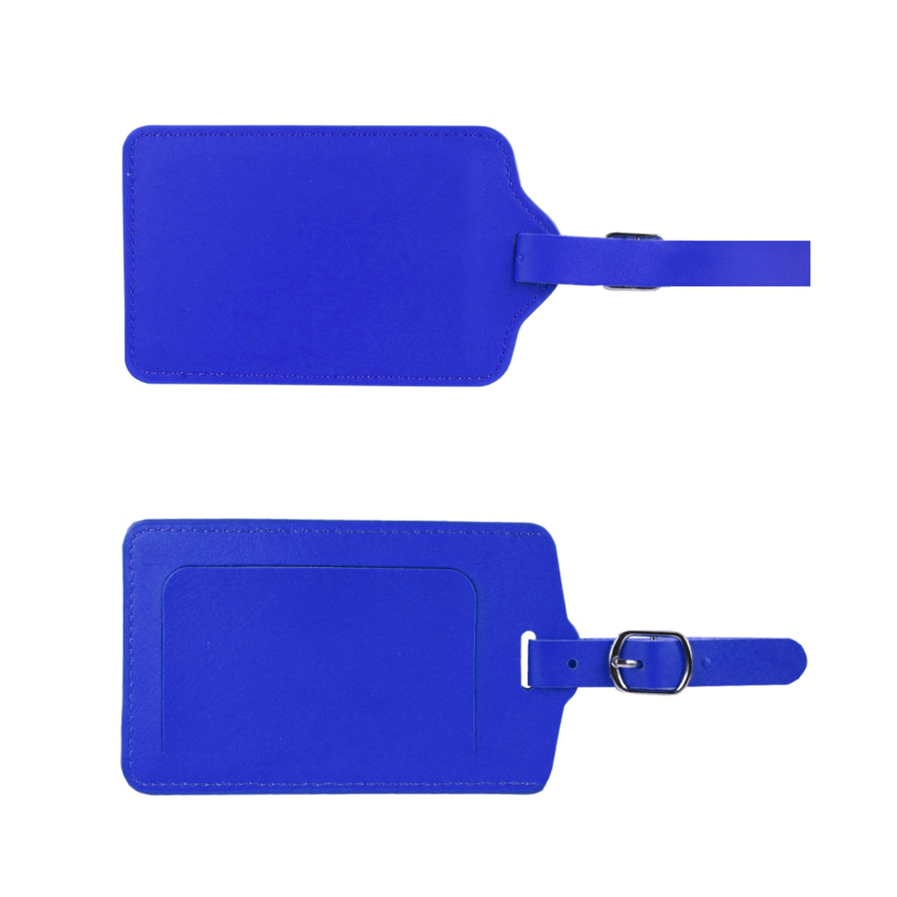 Flip Open PU Leather Luggage Tag 4