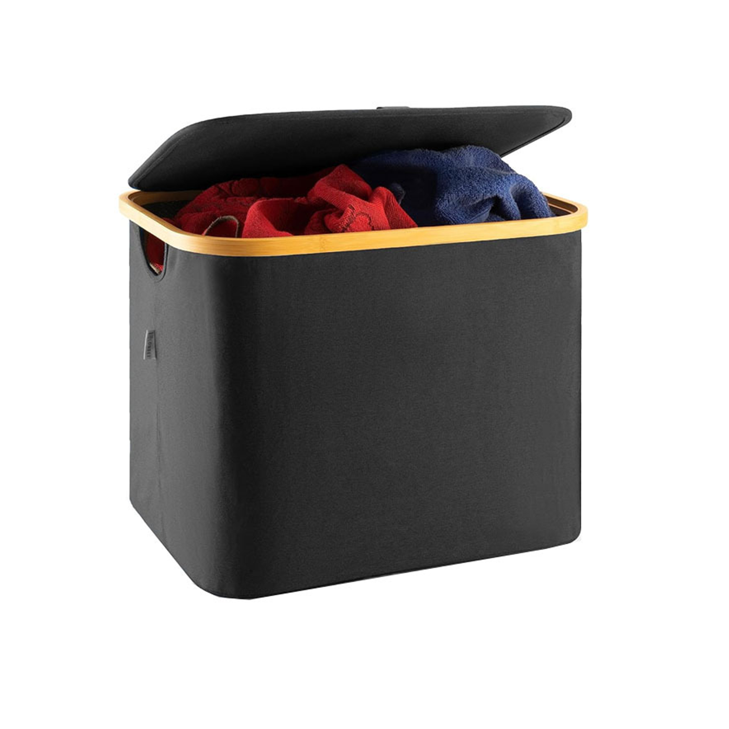 Narrow-Sided Foldable Oxford Fabric Laundry Hamper w/ Lid 3