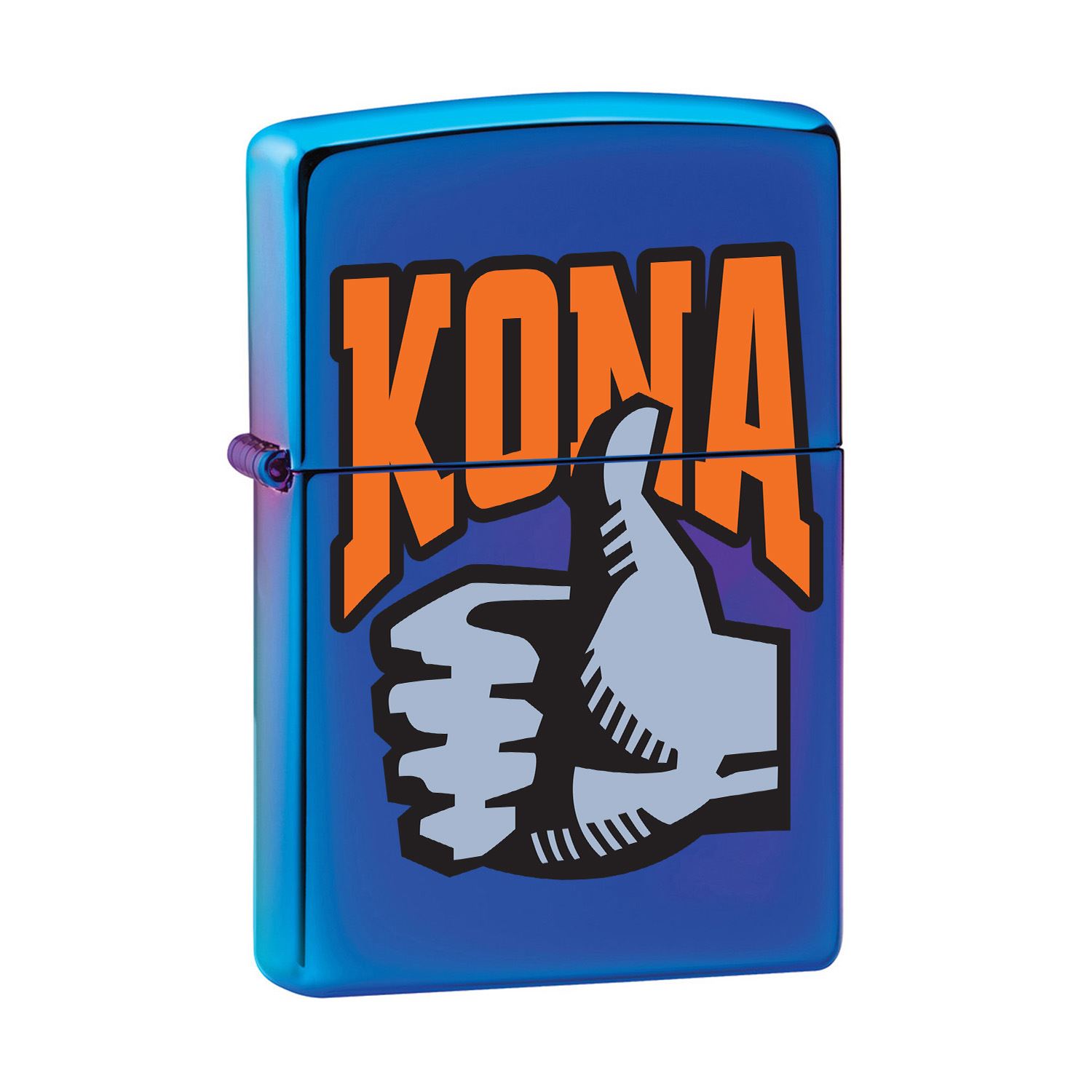 High Polish Indigo Windproof Lighter