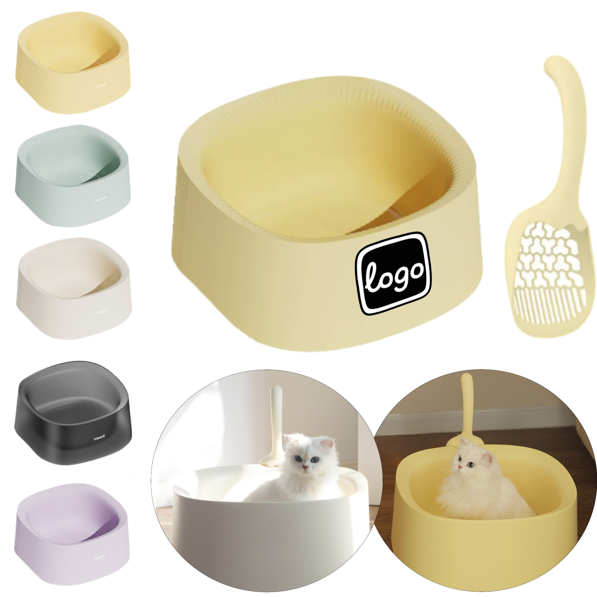 Cat Litter Box Jumbo SpillGuard With Shovel 4