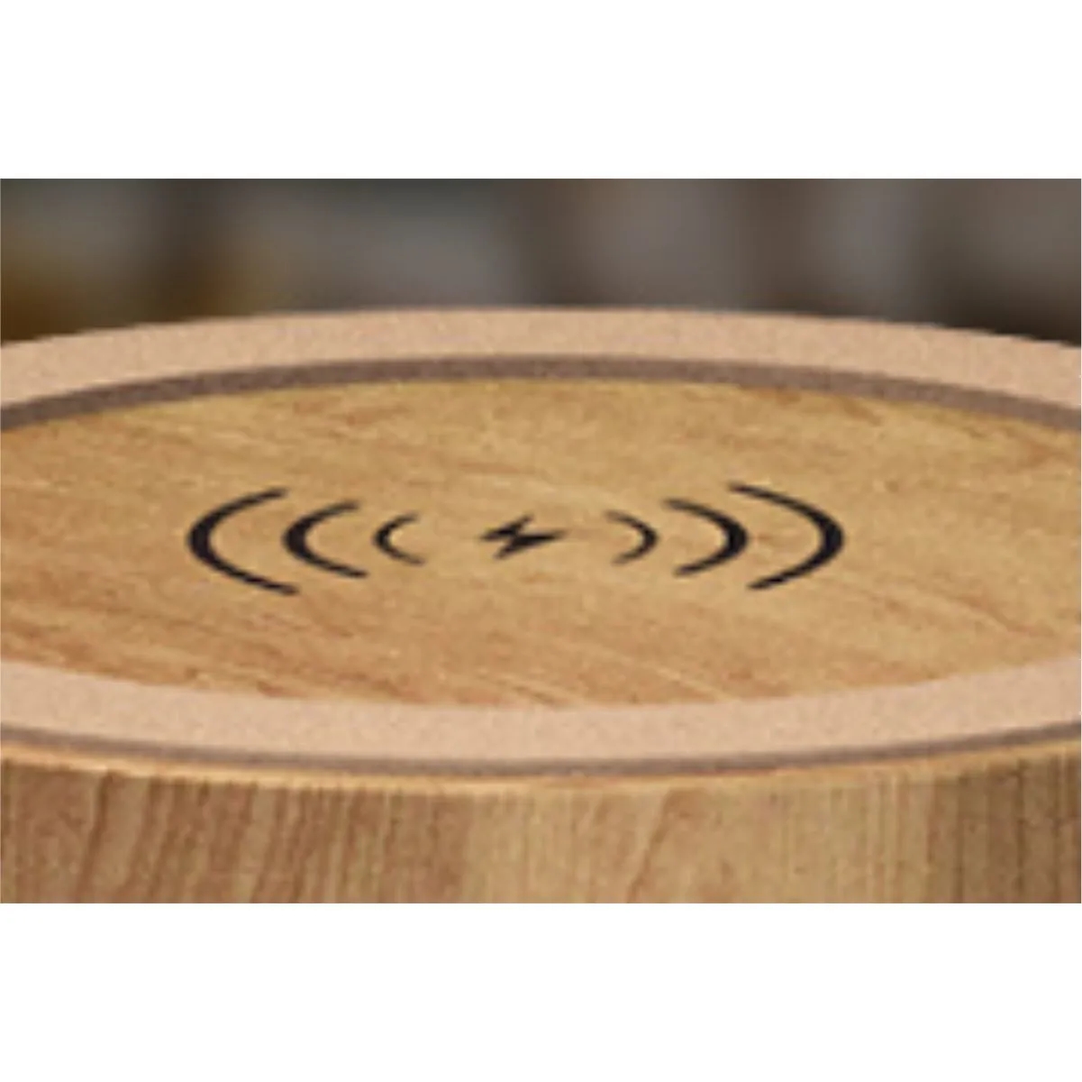 2 In 1 Wood Grain Wireless Charger With Bluetooth Speaker 7