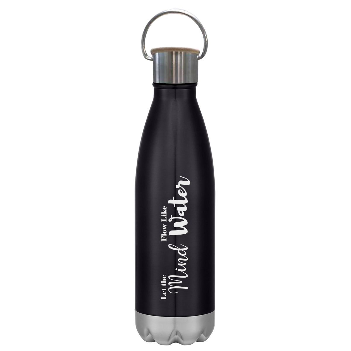 16 Oz. Swiggy Stainless Steel Bottle With Bamboo Lid, custom water bottle with logo imprint 15