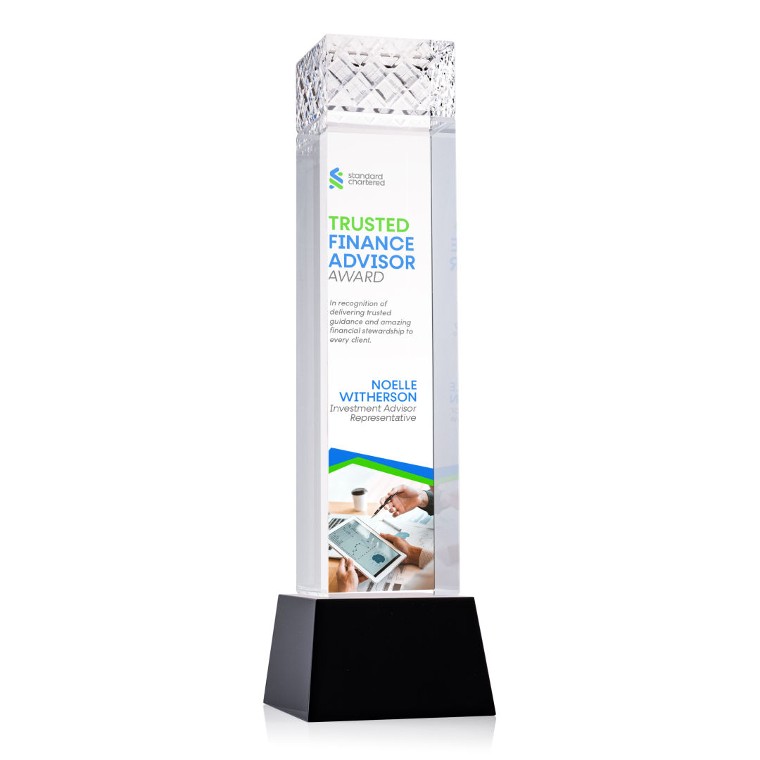 Velson VividPrint™ Award on Base - Black