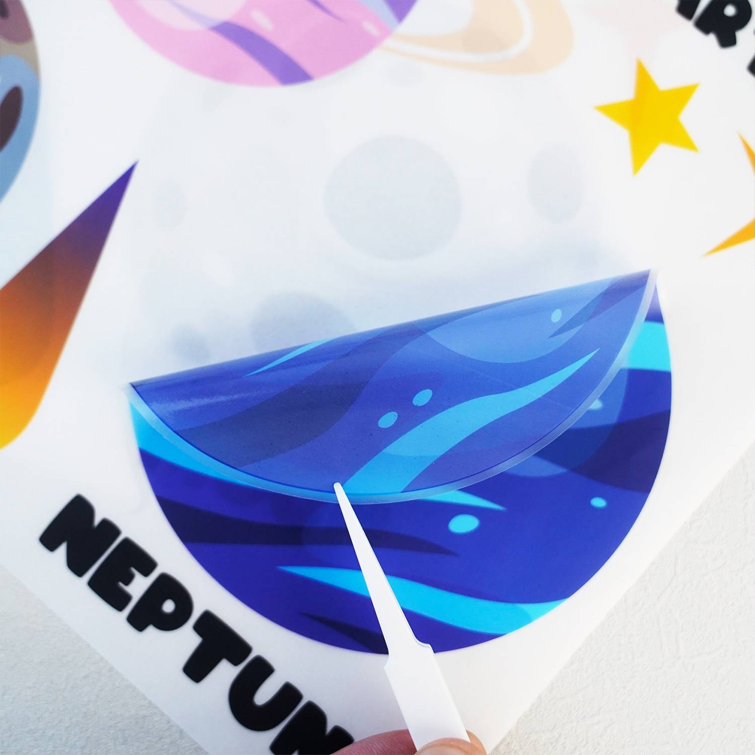 Decals Wall Stickers Removable Planets in The Space 4